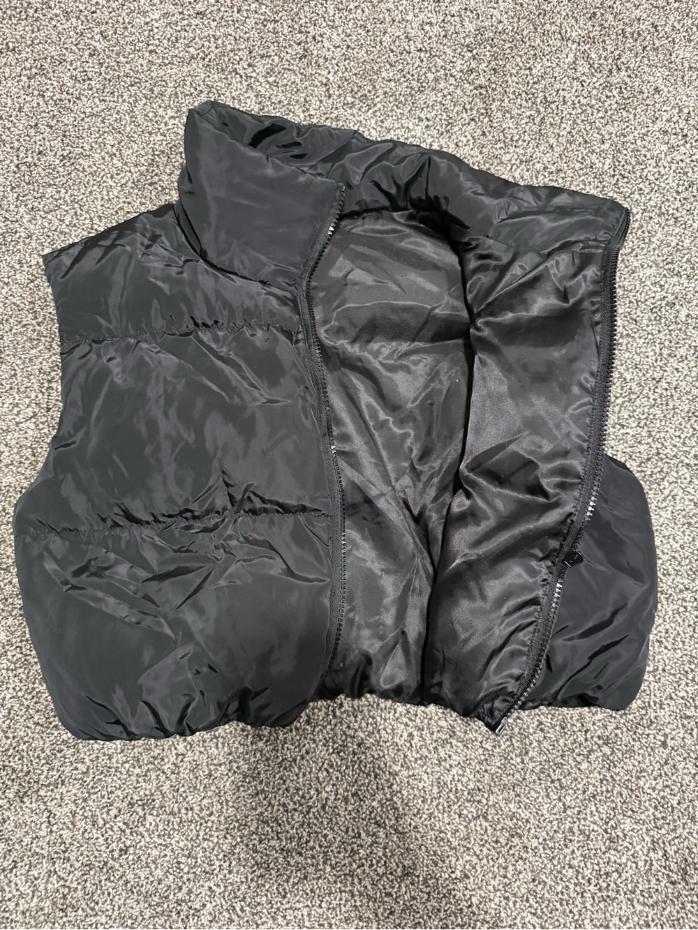 Black Quilted Puffer Vest
